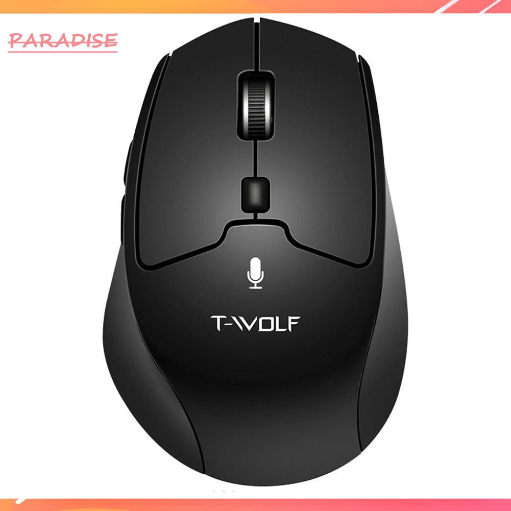 Paradise1 A1 2.4GHz Rechargeable 1600DPI Adjustable Smart Wireless AI Voice Mouse 