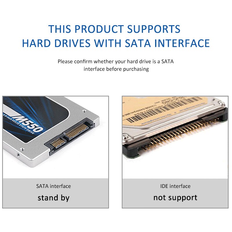 Cáp USB SATA 3 Sata sang Bộ chuyển đổi USB 3.0 LÊN ĐẾN 6 Gbps Hỗ trợ 2.5 / 3.5Inch Ổ cứng ngoài SSD HDD Sata III For Samsung | BigBuy360 - bigbuy360.vn