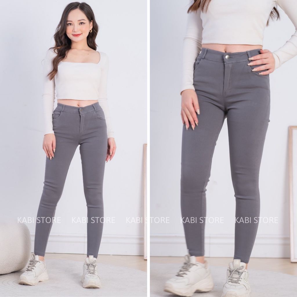 Quần Bò Giấy - Quần Jean Nữ Lưng Cao Co Giãn 4 Chiều Siêu Hack Dáng Kabi J01 | BigBuy360 - bigbuy360.vn
