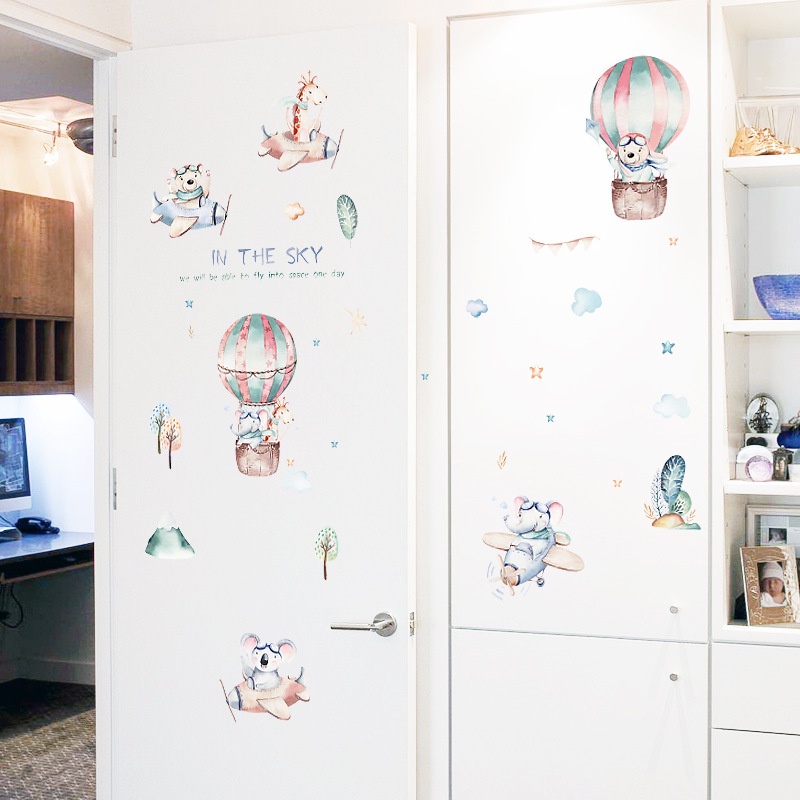 Decal dán tường in the sky cho phòng của bé