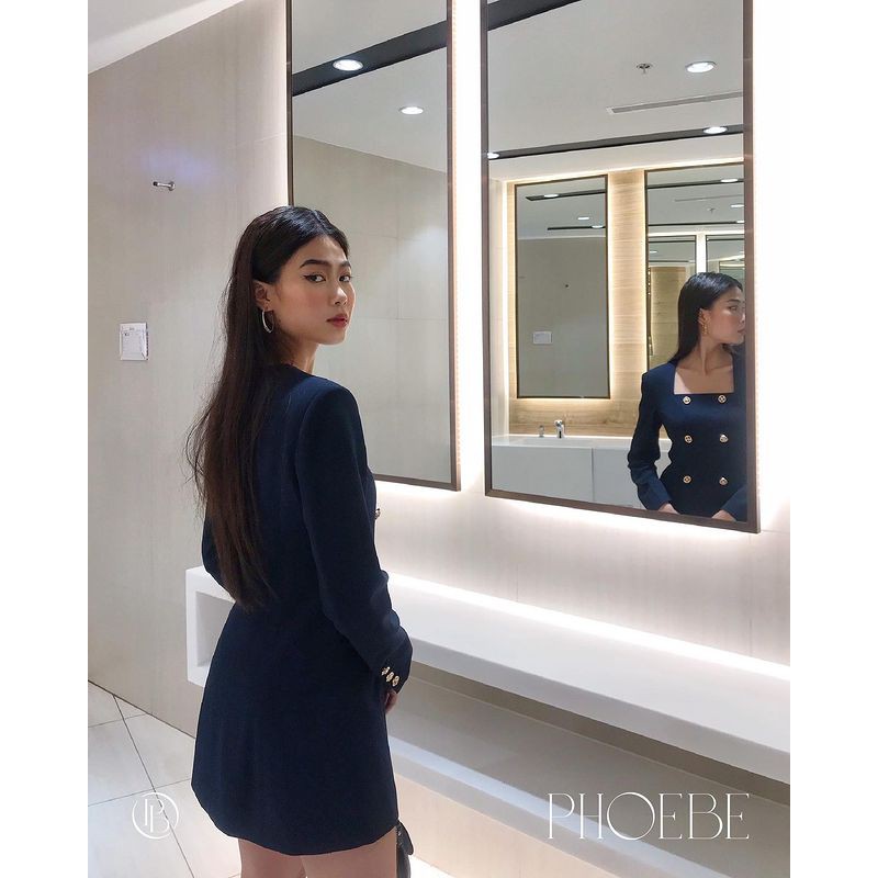 Váy vest xanh navy Juliette