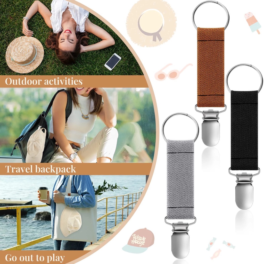Bộ 2 Kẹp Mỏ Vịt Đa Năng Màu Sắc Ngẫu Nhiên Tiện Dụng Mang Theo Du Lịch / Cắm Trại / Leo Núi Cho Người Lớn Và Trẻ Em