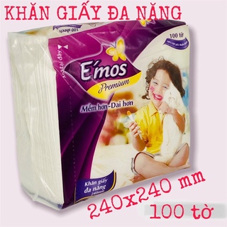 KHĂN GIẤY ĐA NĂNG EMOS Vuông 24x24cm