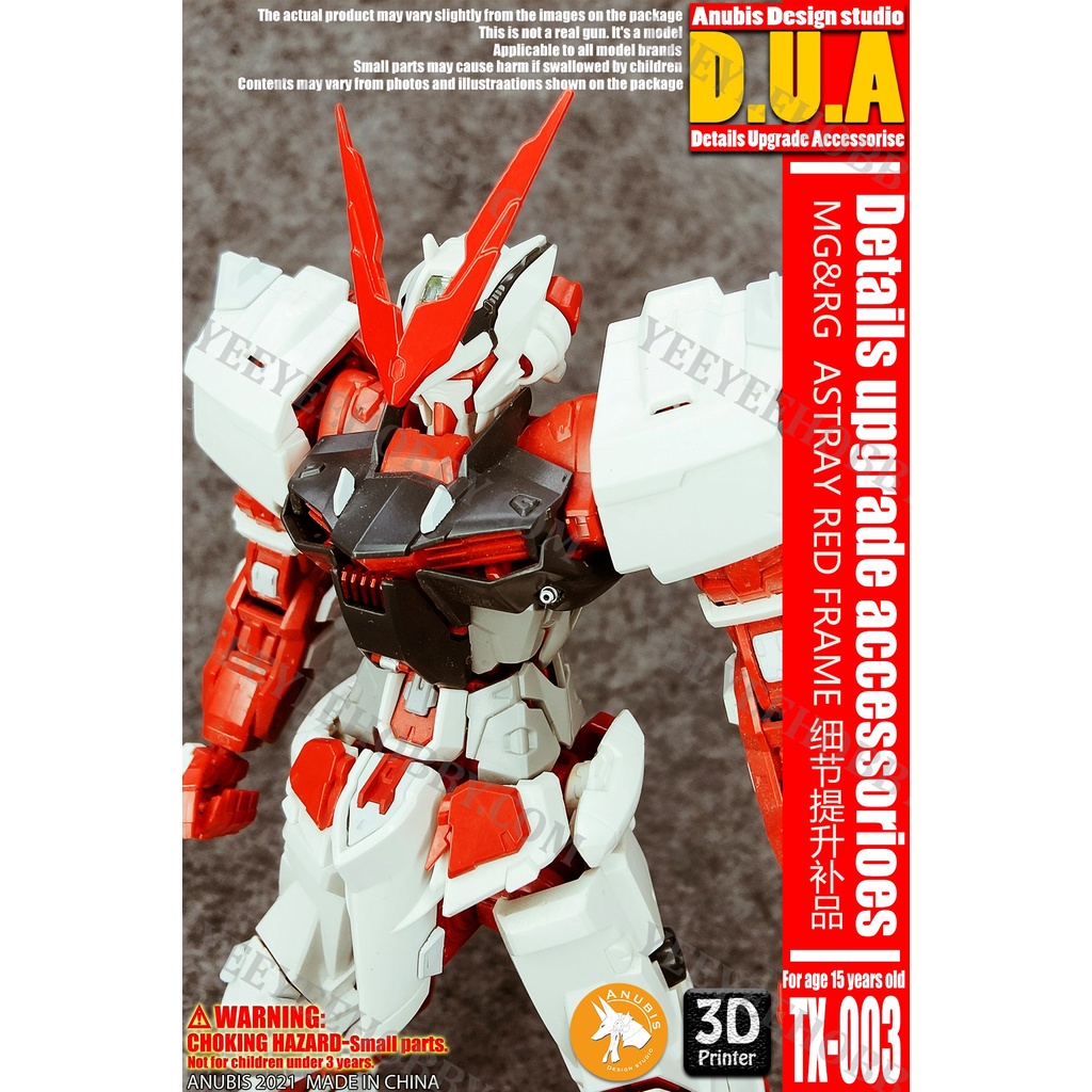 PHỤ KIỆN MOD ANUBIS - CHI TIẾT NHỰA MÔ HÌNH IN 3D - V-FIN MG & RG ASTRAY REDFRAME TX003