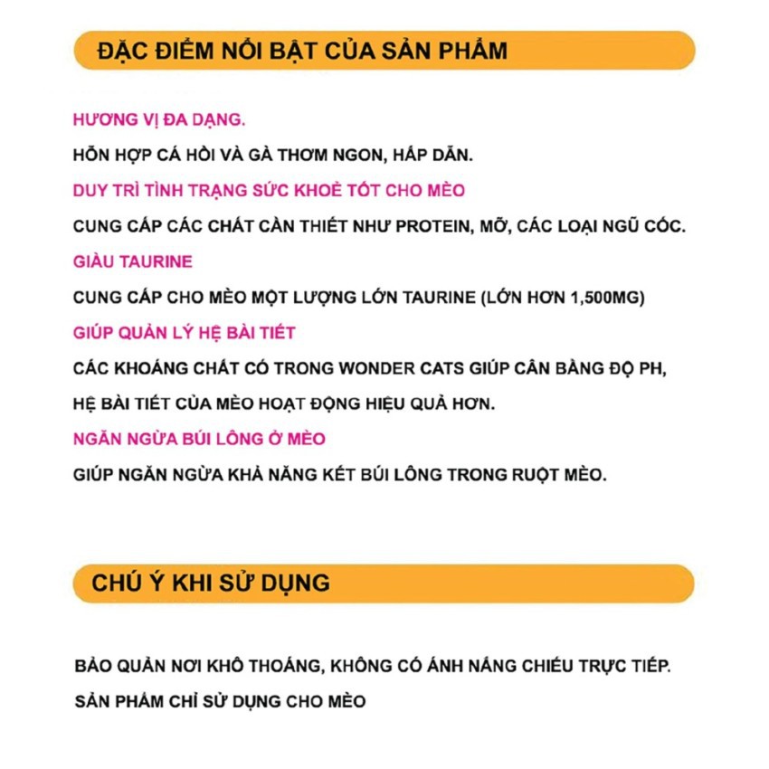 [400g] THỨC ĂN HẠT CHO MÈO WONDER CATS NHẬP KHẨU HÀN QUỐC - ( thức ăn khô,thức ăn hạt, cám mèo)