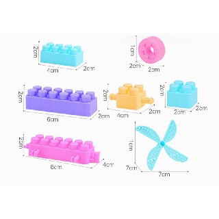 BỘ LẮP GHÉP LOGO MÀU PASTEL CỰC HOT 80-100PCS CHO BÉ (1821)