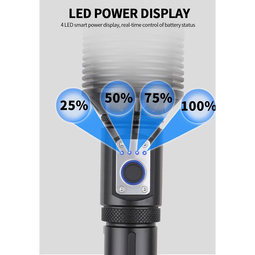 Đèn Pin LED Siêu Sáng Xhp360 Chuyên Dụng Chất Lượng Cao