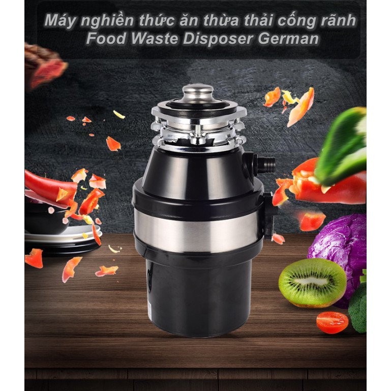 Máy nghiền thức ăn thừa thải cống rãnh Food Waste Disposer German (Đen) - Home and Garden