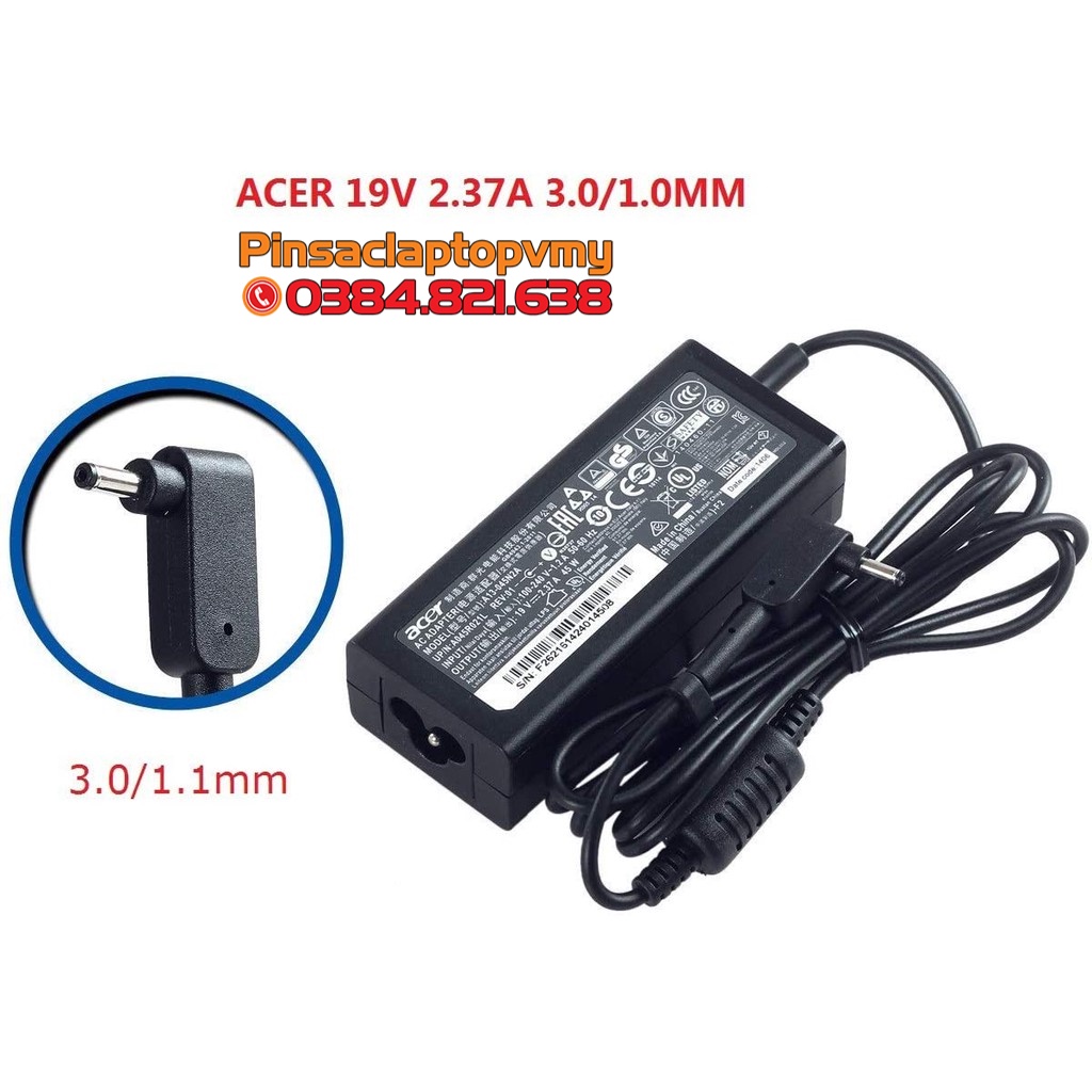 [BH 1 đổi 1] Sạc Adapter Acer 19V-2.37A 2.1A 45W Aspire R 14 R14 R5-471T Switch Alpha 12 SA5-271 SA5-271P