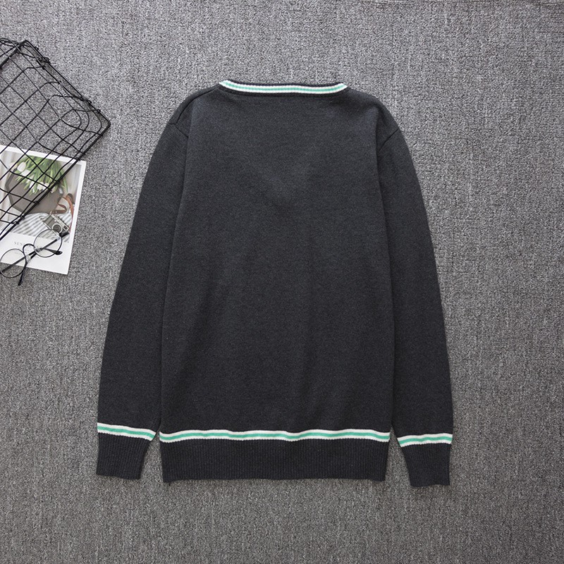 Áo Sweater Dài Tay Cổ Chữ V Phong Cách