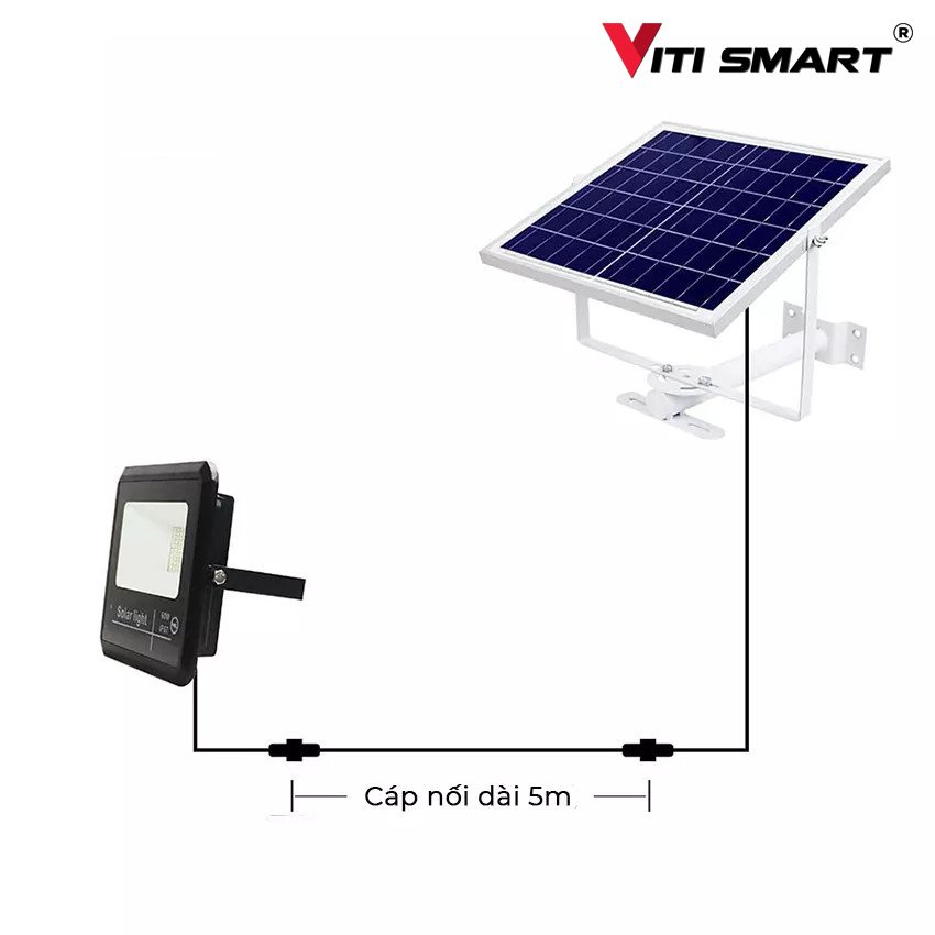 Dây điện nối dài đèn năng lượng mặt trời, dây nối dài 2 chân dài 5m