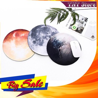 Lót chuột, Bàn di chuột tròn Vũ trụ - Đường kính 22 cm - Các Hành Tinh Siêu Đẹp