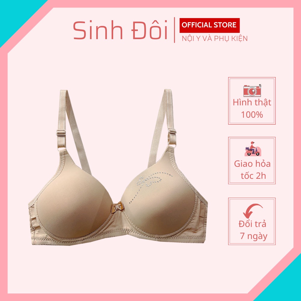 Áo ngực không gọng nữ nâng ngực mút vừa SD268 nguyên ngực thoải mái mềm mịn size 34-36-38