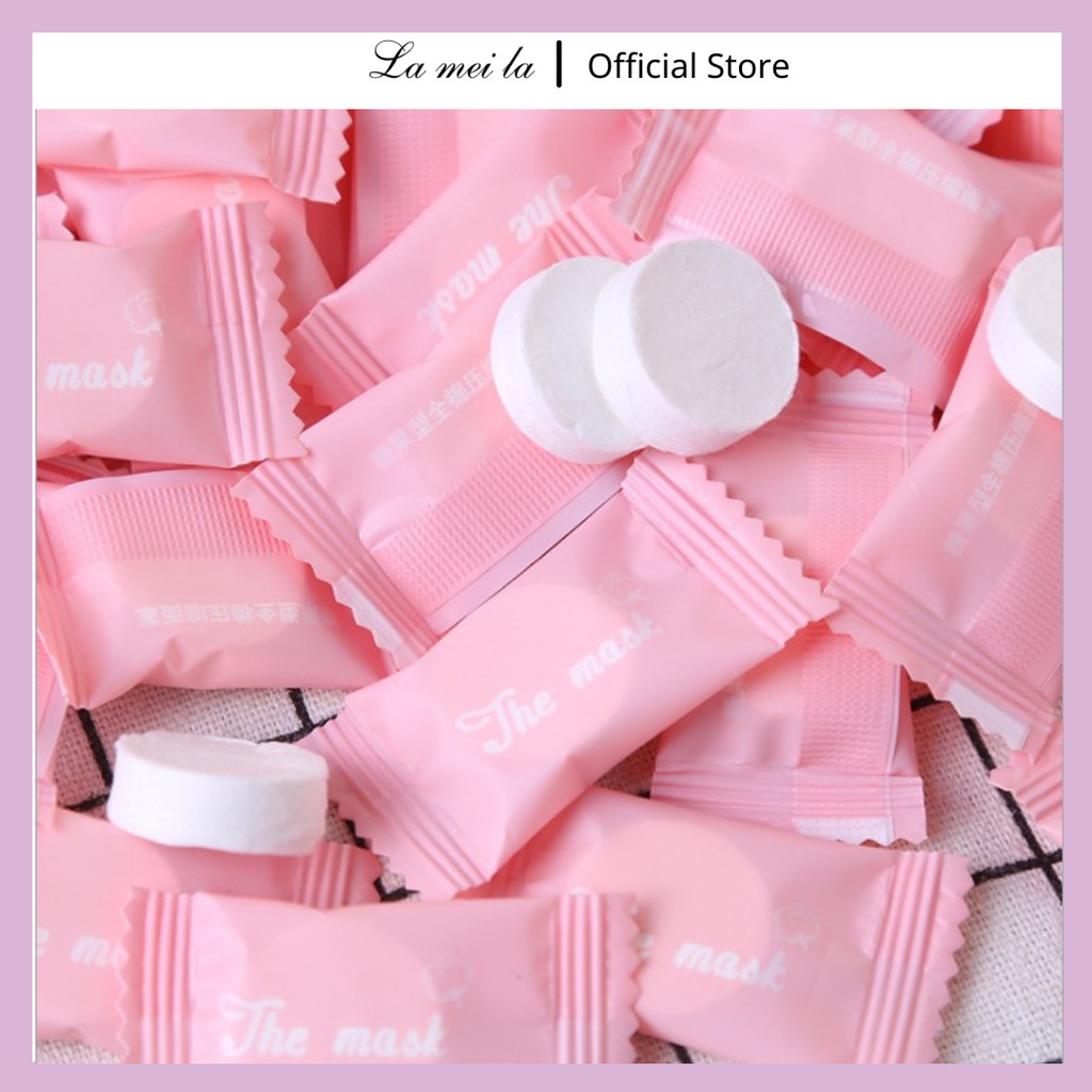 Mặt Nạ Giấy Nén Dạng Viên Kẹo Mặt Nạ Giấy Nén cấp ẩm thải độc LMNN1