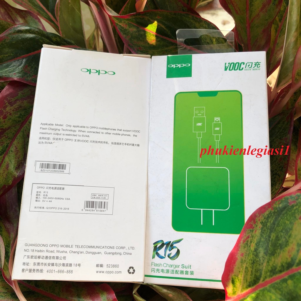 Bộ sạc nhanh VOOC OPPO R15 nhiều loại