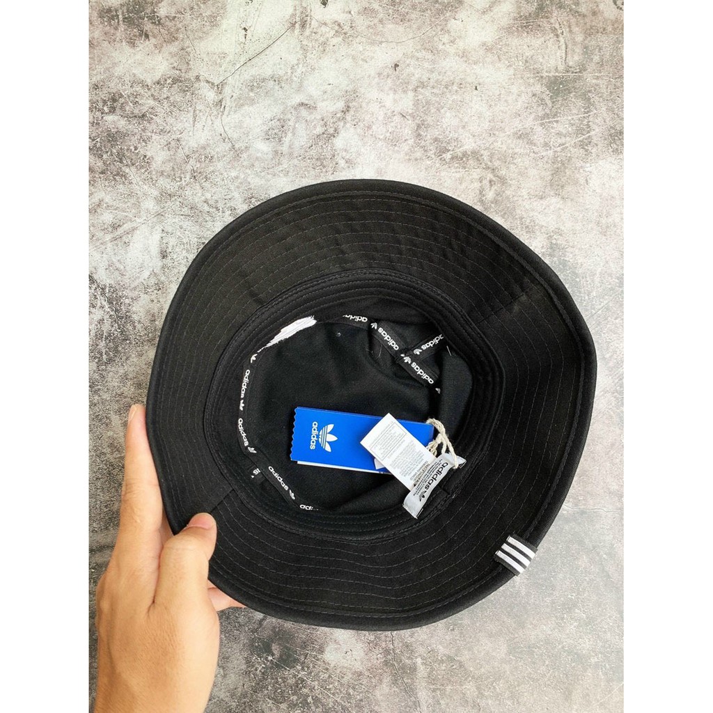 ♥️♥️[Chuẩn Auth] Mũ Nón Bucket Màu Đen Logo Thêu Nổi - Chất Lượng Chính Hãng, Giá Rẻ - Adicolor Bucket Hat Black