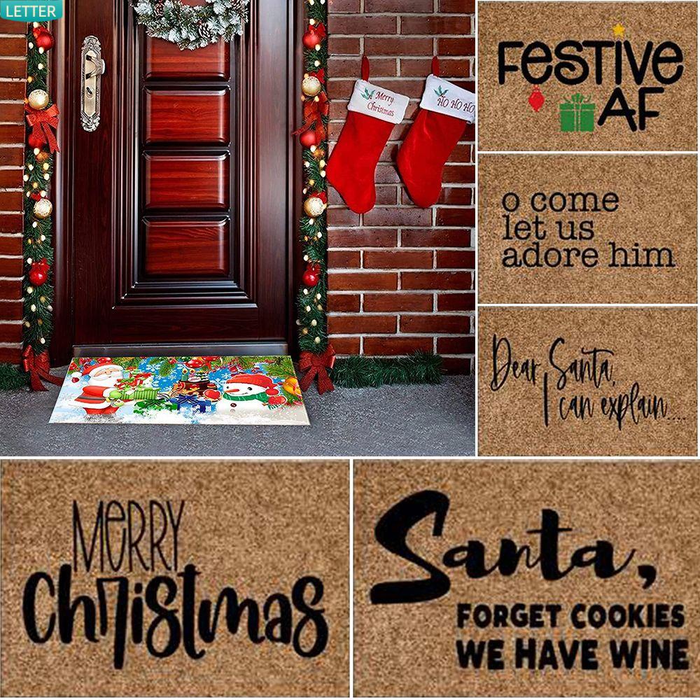 Thảm Lót Sàn Chống Trượt In Chữ Bền Bỉ Đa Năng Chất Lượng Cao Cho Nhà Bếp/Phòng Tắm