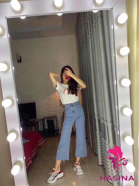 QUẦN JEANS NỮ ỐNG RỘNG GTOP QB01 | BigBuy360 - bigbuy360.vn