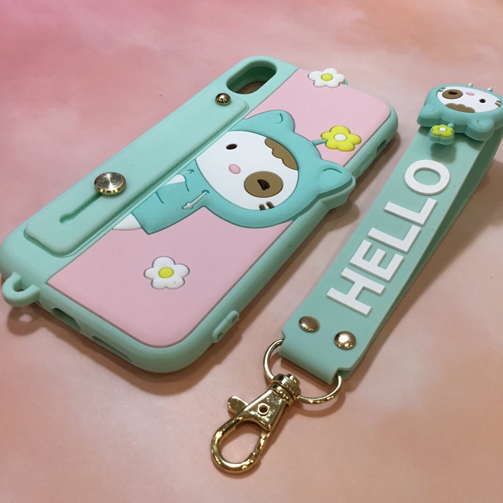 🍿 Có Quà Tặng 🍿 Ốp Lưng Iphone Silicon Cao Cấp Lofter Mèo Hoa Hello Chống Bẩn Chống Nước