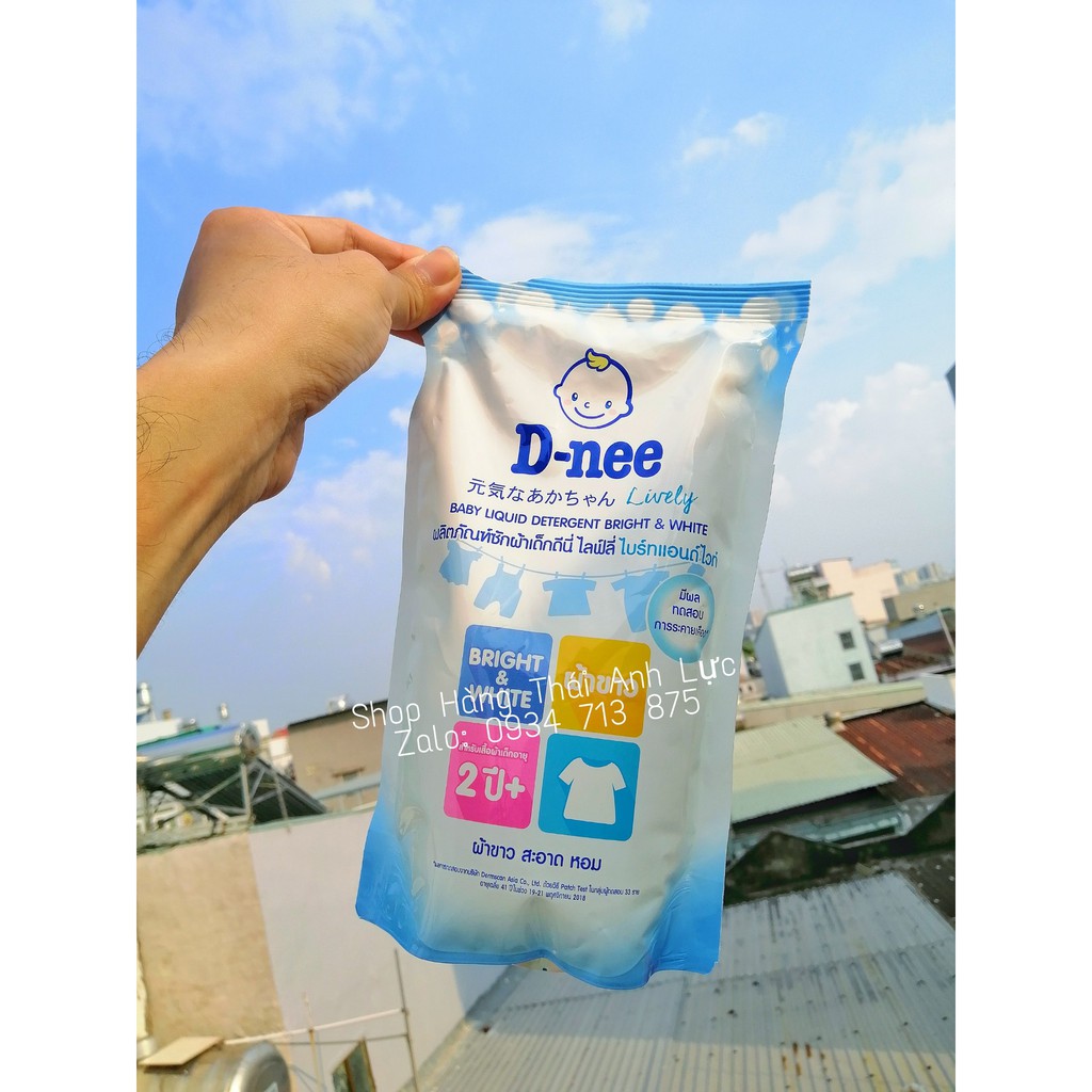 Nước giặt quần áo em bé Dnee MÀU TRẮNG 3000ml