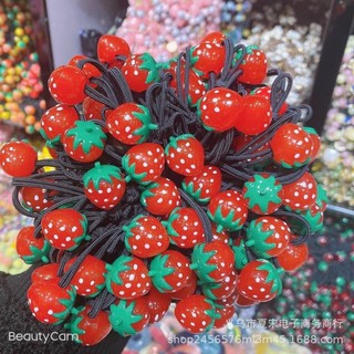 Cột tóc dâu tây phong cách hàn quốc cute dễ thuong danh cho cac ban nữ