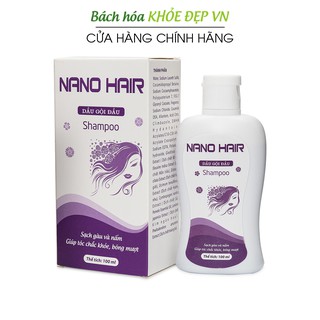 Dầu gội đầu Nano Hair Shampoo sạch gầu và nấm - Chai 100ml [Dầu gội đầu Nano Hair]