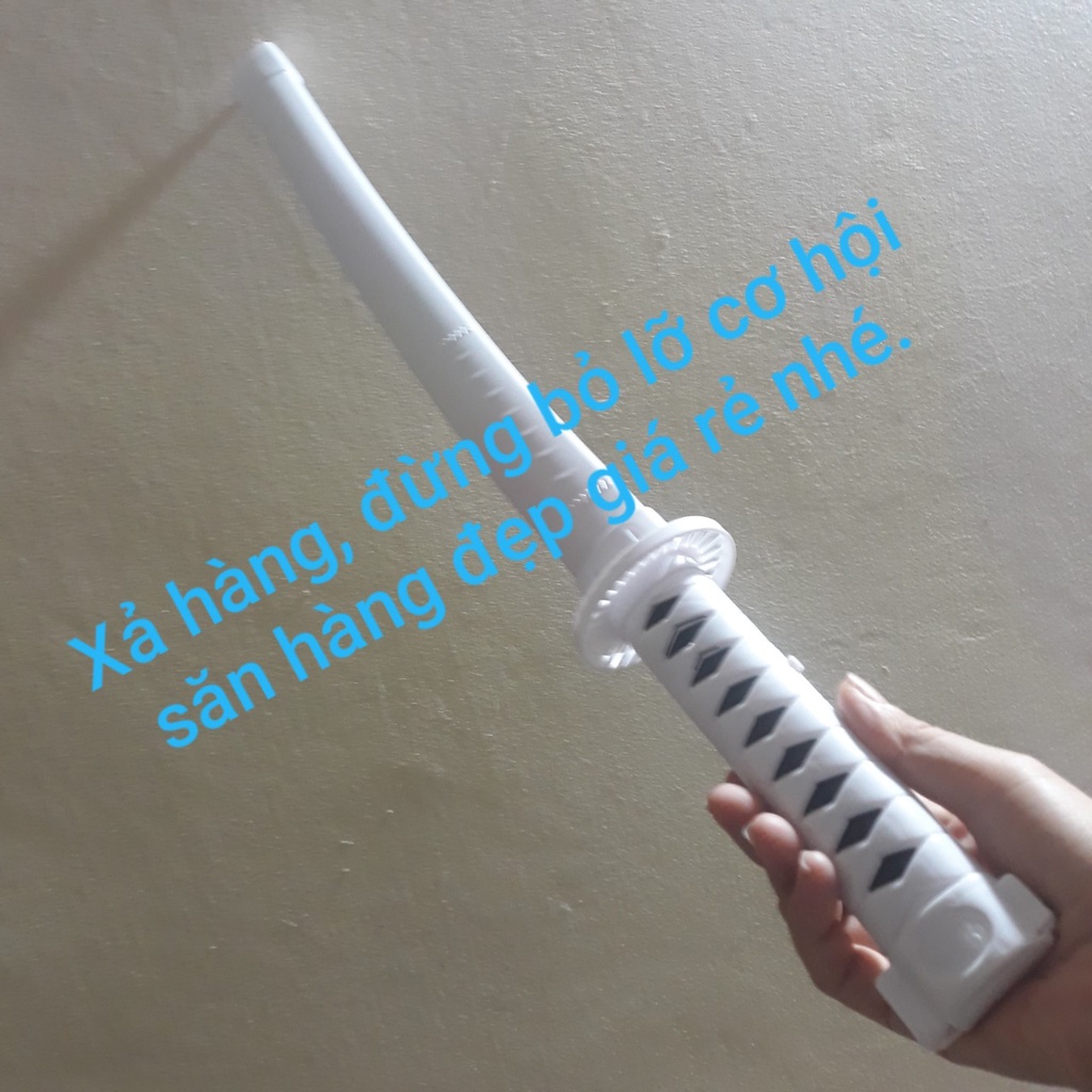 Kiếm nhật Katana kiểu mới màu trắng 9 bóng đèn