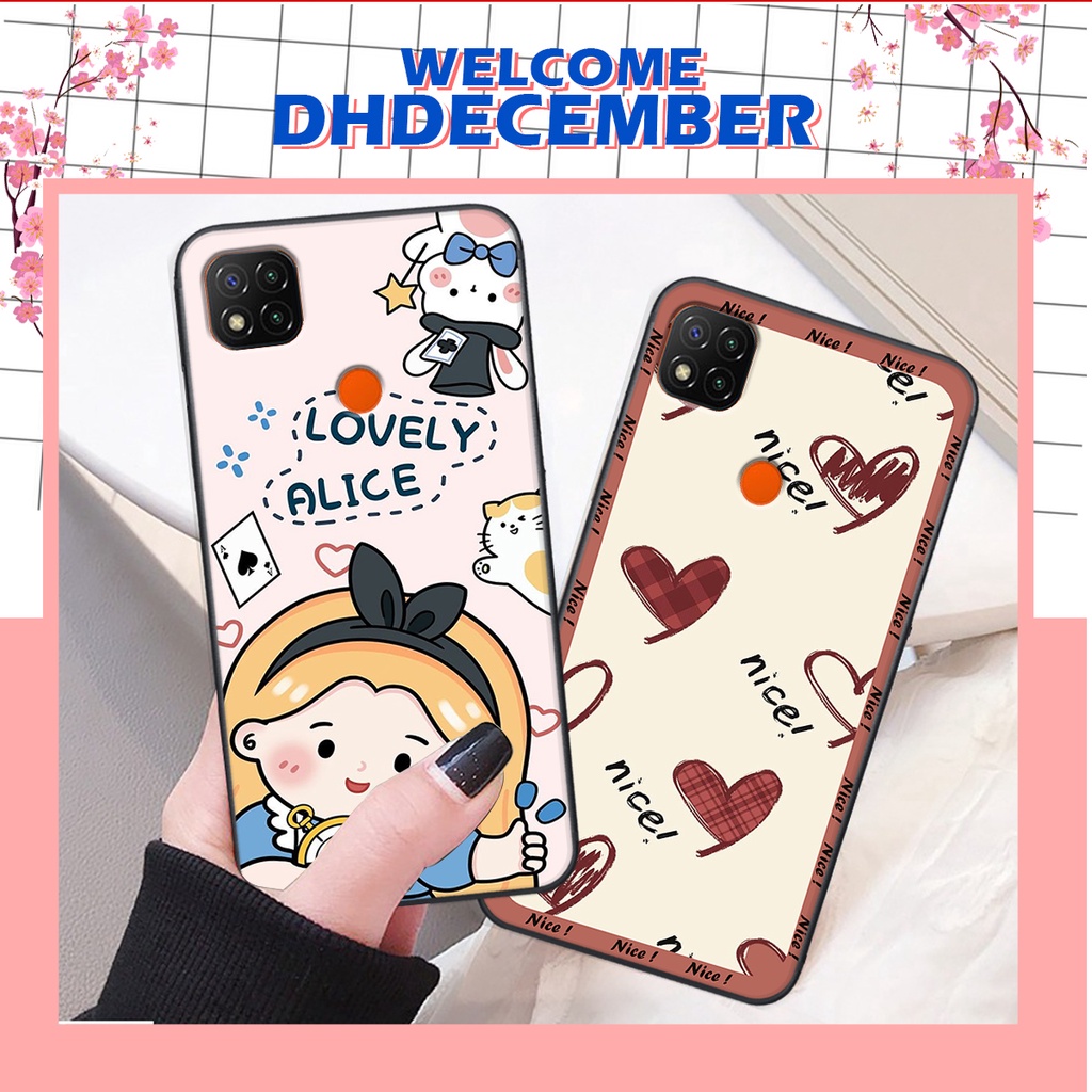 Ốp lưng Xiaomi REDMI 9C in hình nice ,good luck happy ốp xinh viền dẻo đẹp chất