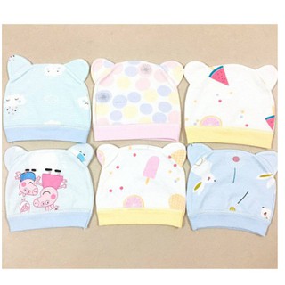 Mũ cho bé sơ sinh, Nón cotton trùm đầu cho bé sơ sinh