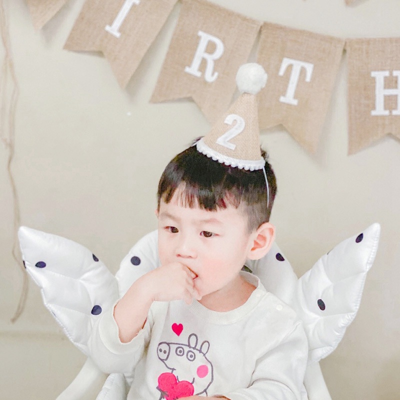 Mũ Sinh Nhật Họa Tiết Chữ Happy Birthday Cho Bé