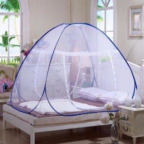 Màn chụp tự bung gấp gọn khung thép cao cấp kích thước 1m6x2m / 1m8x2m/ 2mx2m2 Màn tuyn cao cấp