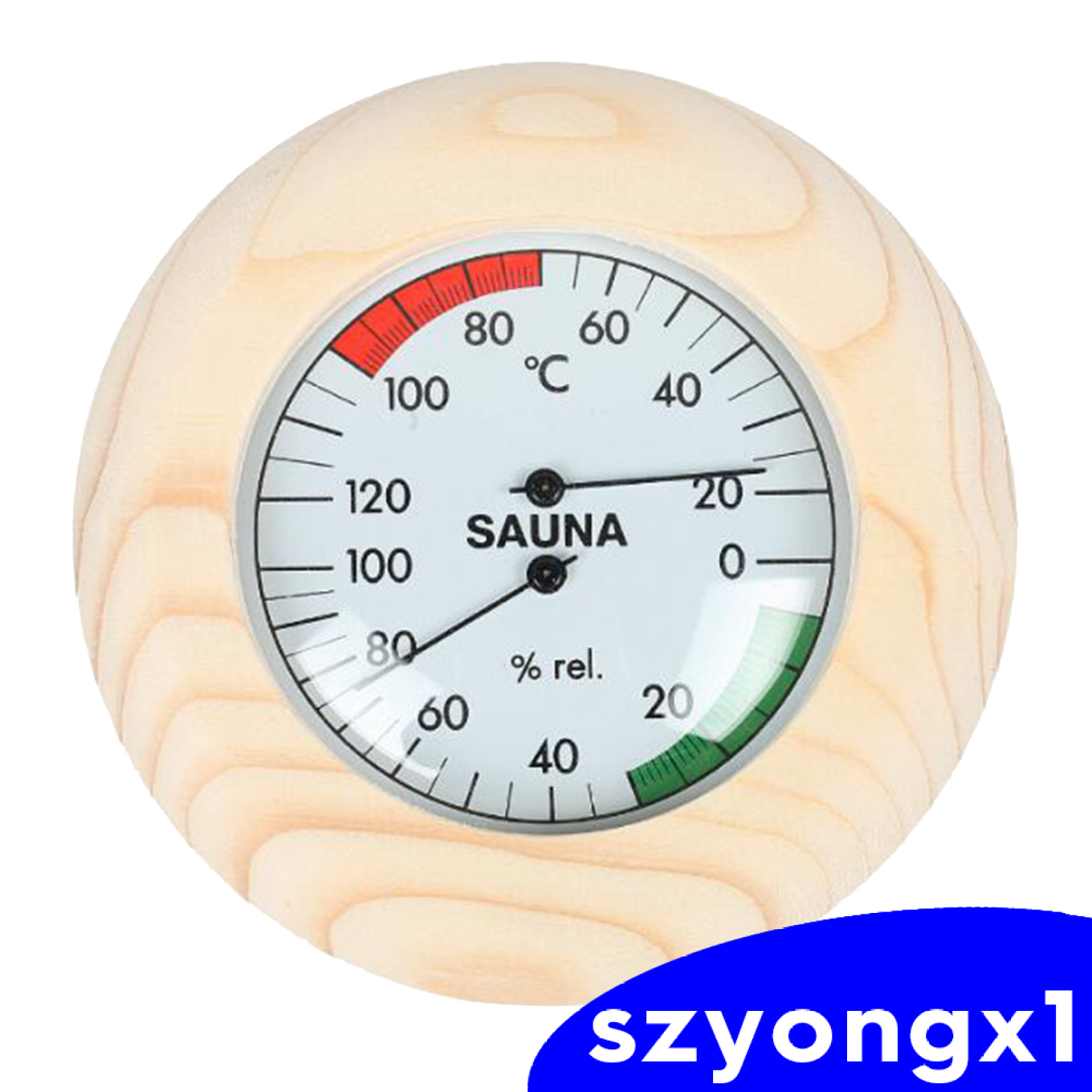 Best sale！ Digital Sauna Wooden Hygrothermograph Thermometer & Hygrometer fpr Sauna Room