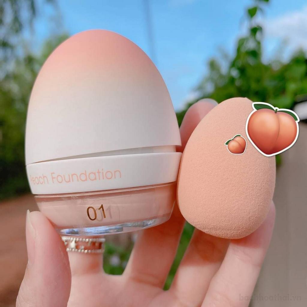 Hũ kem nền chốnǥ nắng  Kiss Beauty Peach foundation 6 in 1 Thái Lan