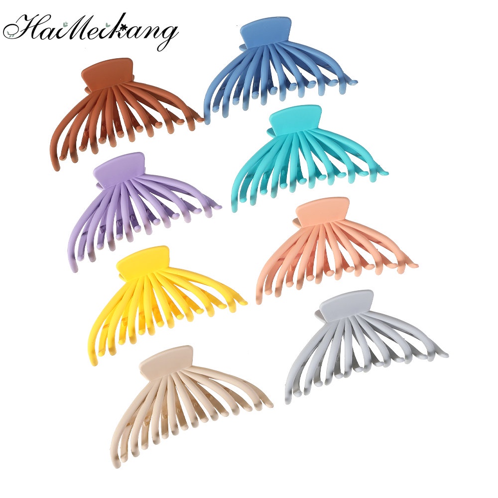 Haimeikang Kẹp Tóc Nhỏ Xinh Màu Kẹo Ngọt Mờ Thời Trang Hàn Quốc Cho Nữ Giới