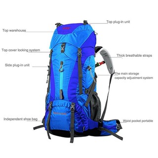 Balo phượt leo núi (trekking) Creeper 65 Lít