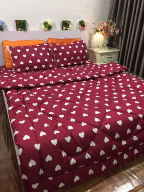 Set ga trải giường chun 3 món cotton poly M6, M8