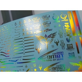 Decal Nước Hologram - Sazabi MG