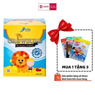 Siro bổ Vita Signature Growsure Enhanced ( 30 gói/Hộp) , kèm tặng 3 Tập Học sinh