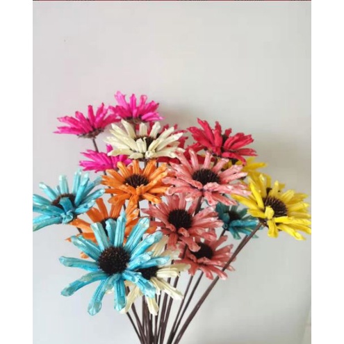 Hoa Cúc Khô Làm Từ Vỏ Quả Khô Bất Tử