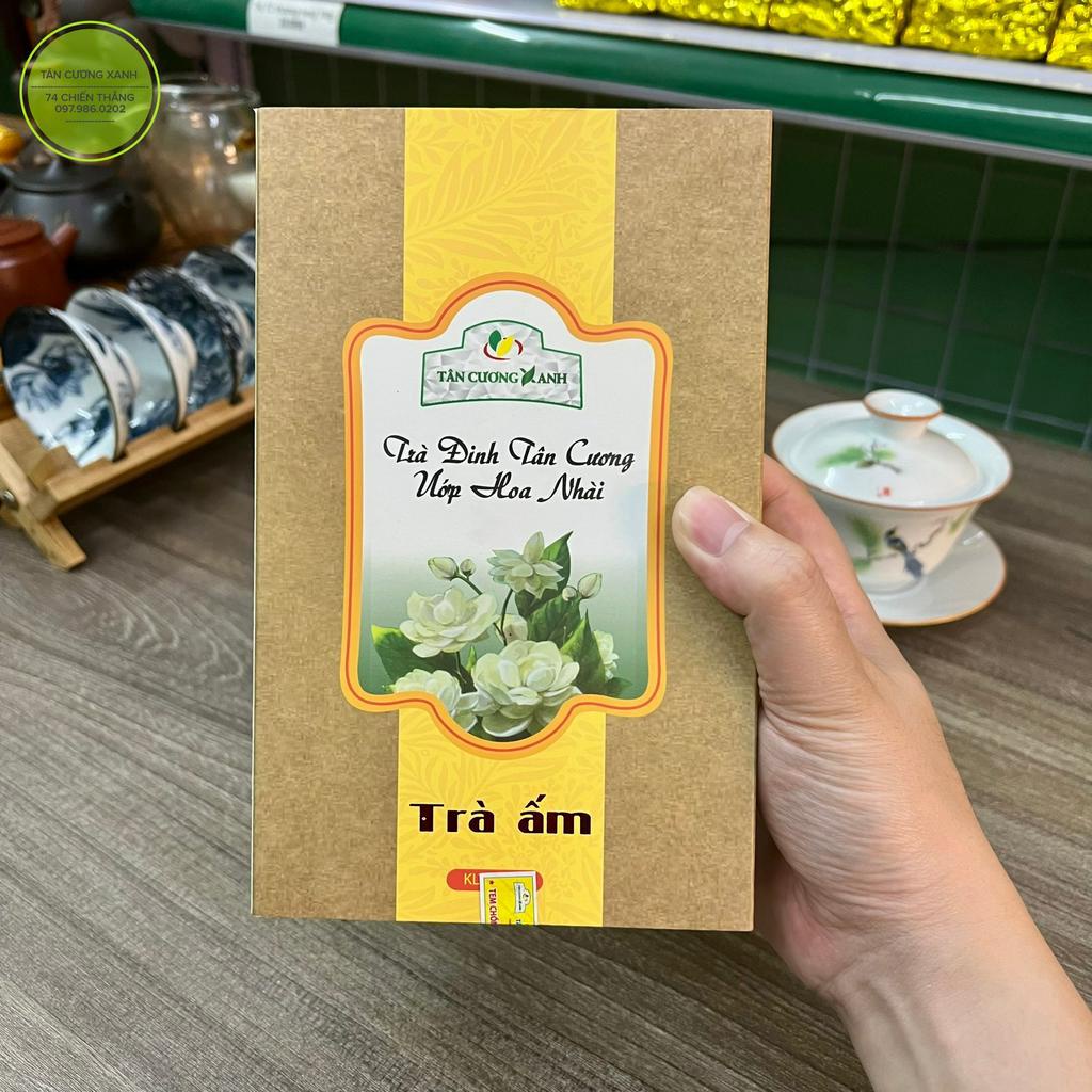 Trà Đinh Ướp Nhài Hộp 200gr - Chè Thái Nguyên Chính Hãng Tân Cương Xanh Thương Hiệu Cúp Vàng Uy Tín