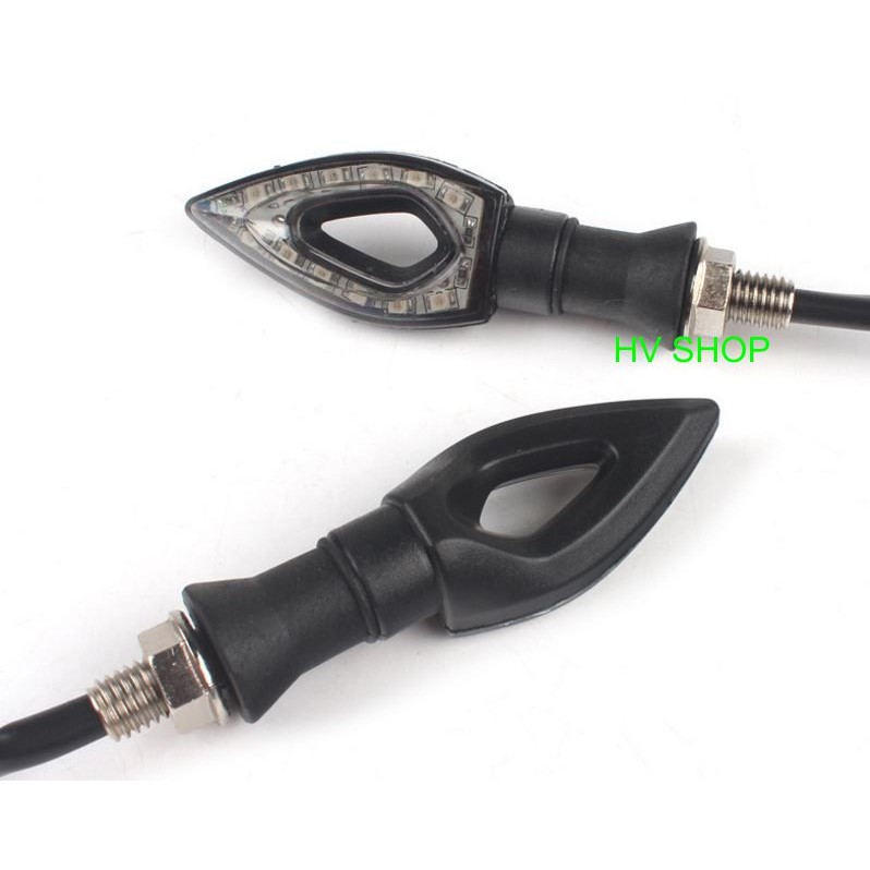 Bộ 2 Đèn Xi Nhan Hv shop Độ Xe Máy tam giác