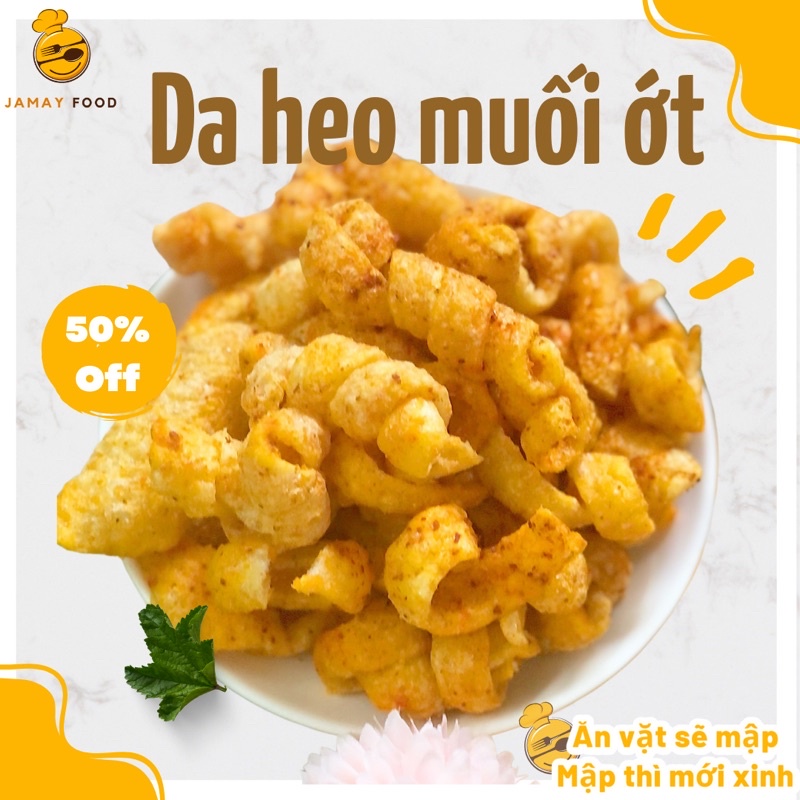 Da Heo Sấy Muối Ớt Chiên Giòn Thơm Ngon Rụm Rụm Đậm Vị | Ăn vặt Jamay Food