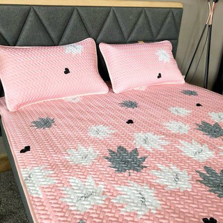CHIẾU LẠNH TENCEL LÁ THU HỒNG