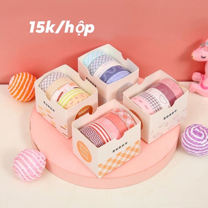 5 cuộn washi dễ thương