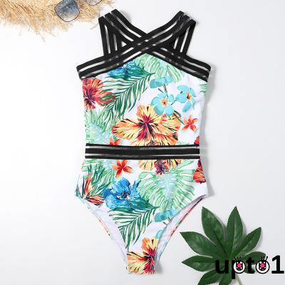 Up-Women’s Sexy One-piece Bikini Personality Plant Printing Backless High-waist Slim Fit Swimsuit | BigBuy360 - bigbuy360.vn