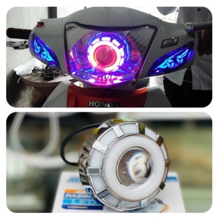 Bóng led bi cầu gắn cho xe Dream, Wave , Sirius cực đẹp