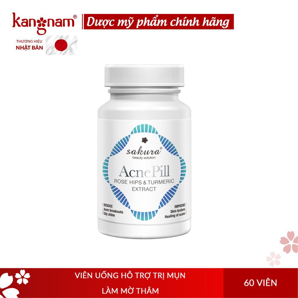 [DEAL SỐC] DEAL SỐC Viên Uống Sakura Acnepill Hỗ Trợ Điều Trị Mụn, Làm Mờ Thâm, Ngăn Ngừa Mụn Điều Tiết Tuyến Nhờn, Than