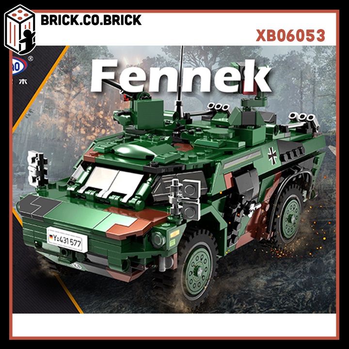 Mô Hình Lắp Ráp Xe Quân Sự Đức Fennek Army Armored Vehicle Fennek XB06053