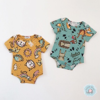 Bodysuit hình thú màu xanh/vàng