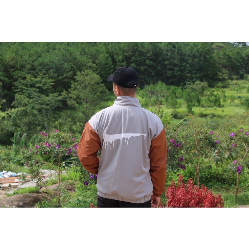 Áo Khoác Jacket Nike Drip Swoosh Vintage Nam Nữ Vải Dù 2 Lớp Cao Cấp LBsar